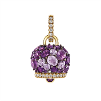 Charm Chantecler Dame Campanelle in Gold Diamante 44683